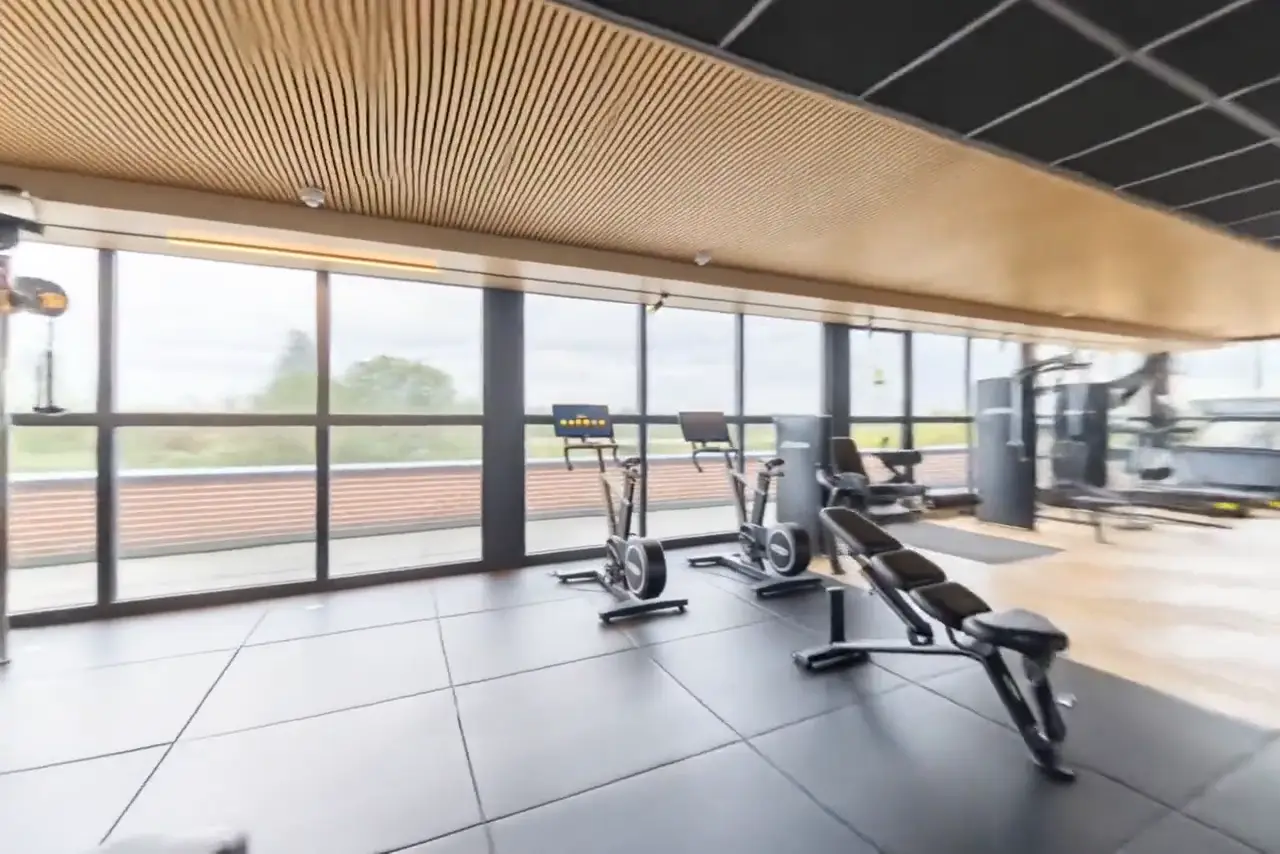 Stilstaand beeld uit de tour van de fitnessruimte van Hotel Asteria