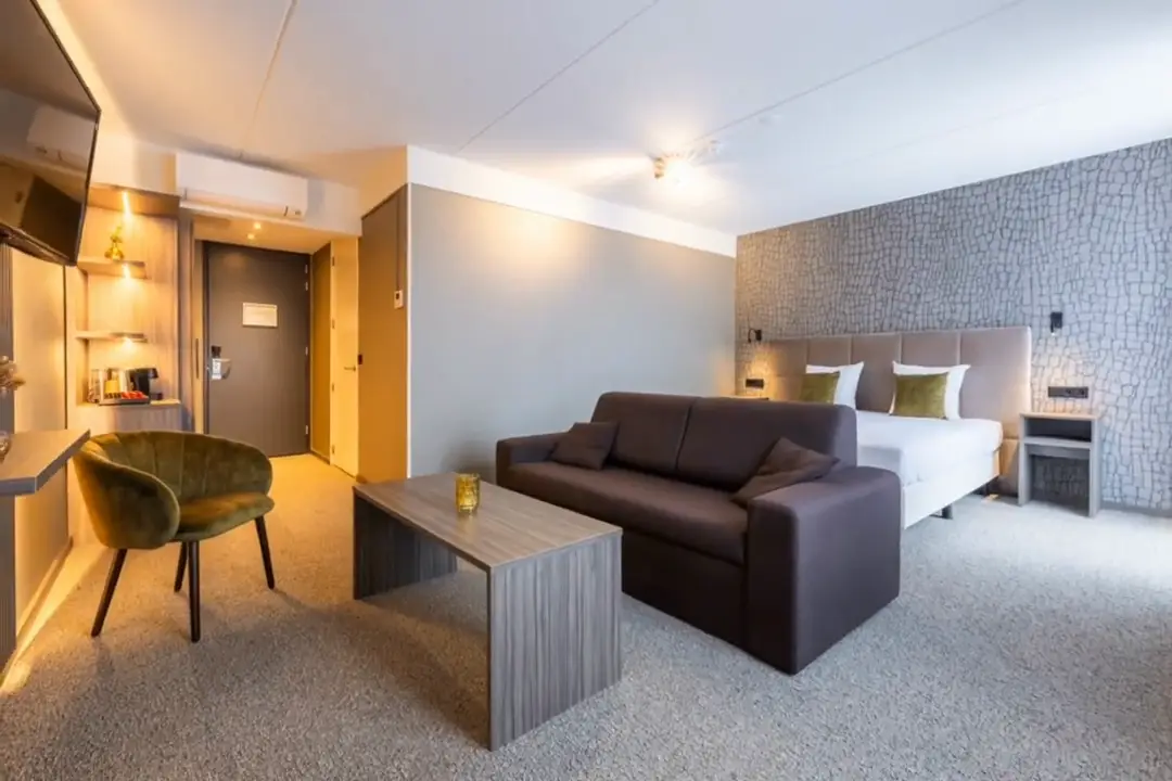 Stilstaand beeld uit de tour van de suite van Hotel Asteria